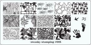 Пластина Swanky Stamping № 18