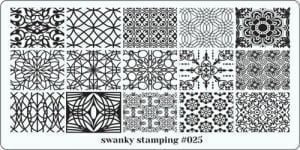 Пластина Swanky Stamping № 25