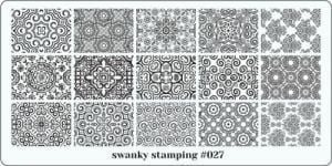 Пластина Swanky Stamping № 27