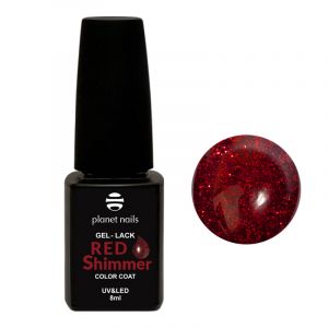 Гель-лак Red Shimmer №832, Planet Nails, 8 мл - NOGTISHOP