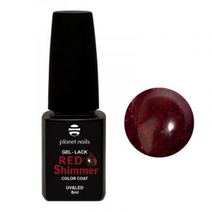Гель-лак Red Shimmer №833, Planet Nails, 8 мл  - NOGTISHOP