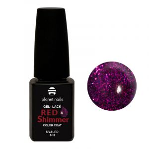 Гель-лак Red Shimmer №835, Planet Nails, 8 мл   - NOGTISHOP