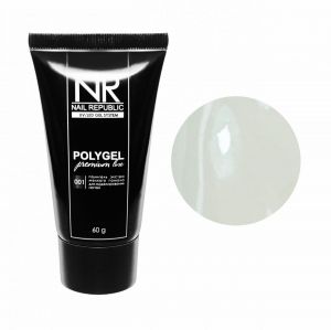 Полигель PolyGel Premium line №01, 60 гр Прозрачный (туба), Nail Republic - NOGTISHOP