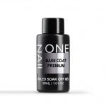 Base Coat Premium (бутылка) 30 мл, каучуковая база One Nail