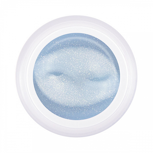 Конструирующий цветной гель с микроблеском, Pudding Gel, Blue, 15 гр  - NOGTISHOP