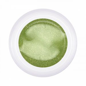Конструирующий цветной гель с микроблеском, Pudding Gel, Olive, 15 гр - NOGTISHOP