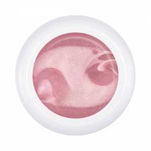 Конструирующий цветной гель с микроблеском, Pudding Gel, Pink, 15 гр - NOGTISHOP