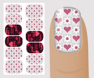 Слайдер для дизайна ногтей, "Романтичные" №R119 ,  NOGTIKA - NOGTISHOP