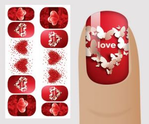 Слайдер для дизайна ногтей, "Романтичные" №R128 ,  NOGTIKA - NOGTISHOP