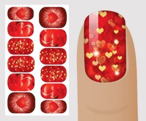 Слайдер для дизайна ногтей, "Романтичные" №R129 ,  NOGTIKA - NOGTISHOP