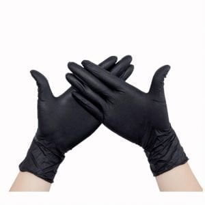 Перчатки нитриловые "L" (1 пара), Чёрные, Safe&Care - NOGTISHOP