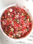 Глиттер CONFETTY MIX RED