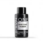 Base Coat RUBBER (бутылка) 30 мл, каучуковая база One Nail