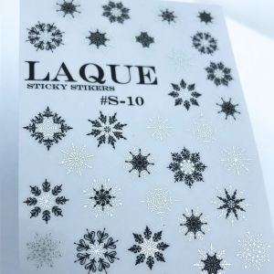 Слайдер дизайн Laque #S-10 Black/Silver - NOGTISHOP