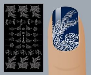 Слайдер для дизайна ногтей, Фольгированные, Серебро №S128, NOGTIKA - NOGTISHOP