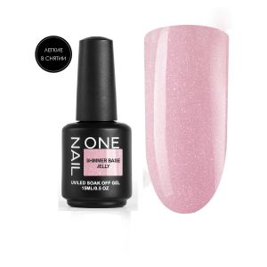 Base Shimmer Jelly 15 мл, база камуфлирующая One Nail (легкая в снятии) - NOGTISHOP