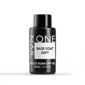 Base Coat Soft (бутылка) 30 мл, каучуковая эластичная база One Nail - NOGTISHOP