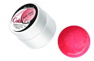 Гель с добавлением перламутра и блёсток Soft Pink (нежно-розовый), 7,5 гр.