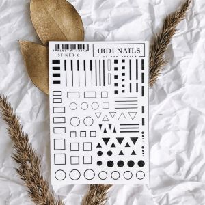 STIKER IBDI NAILS 06 геометрия - NOGTISHOP