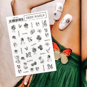 STIKER IBDI NAILS 08 - NOGTISHOP