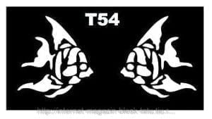 Трафарет для временных тату 9х16 см (T54) - NOGTISHOP
