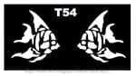 Трафарет для временных тату 9х16 см (T54)