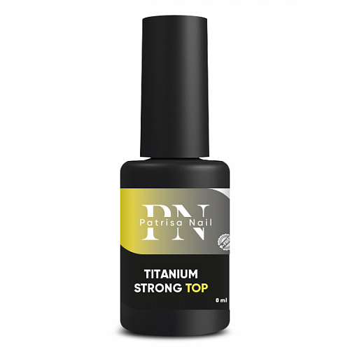 Топ Titanium Strong Top без липкого слоя, Patrisa Nail, 8 мл  - NOGTISHOP