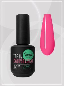 Топ Calipso coral (без липкого слоя) Imen, 15мл - NOGTISHOP