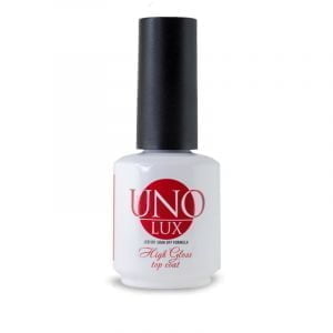 Топ без липкого слоя UNO Lux High Gloss Top Coat, 15мл