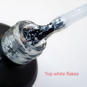 Топ VENZEL White Flakes, 15 мл - NOGTISHOP