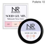 NR Твердые гель-лаки SOLID GEL MIX, Pallete 10 (039,049,043)